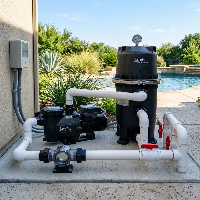 Residential pool equipment system